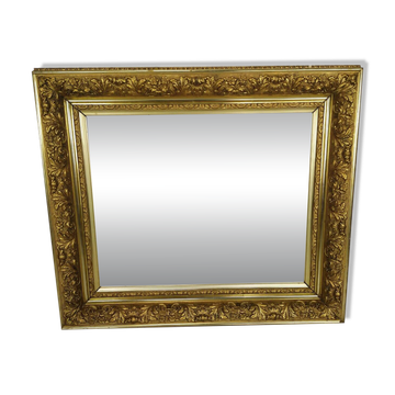 Miroir avec cadre doré
