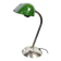 Lampe de table de banquier vintage en émail vert, années 1950