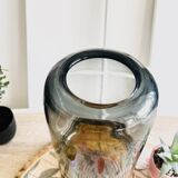Vase en verre bi-colore, année 60-70