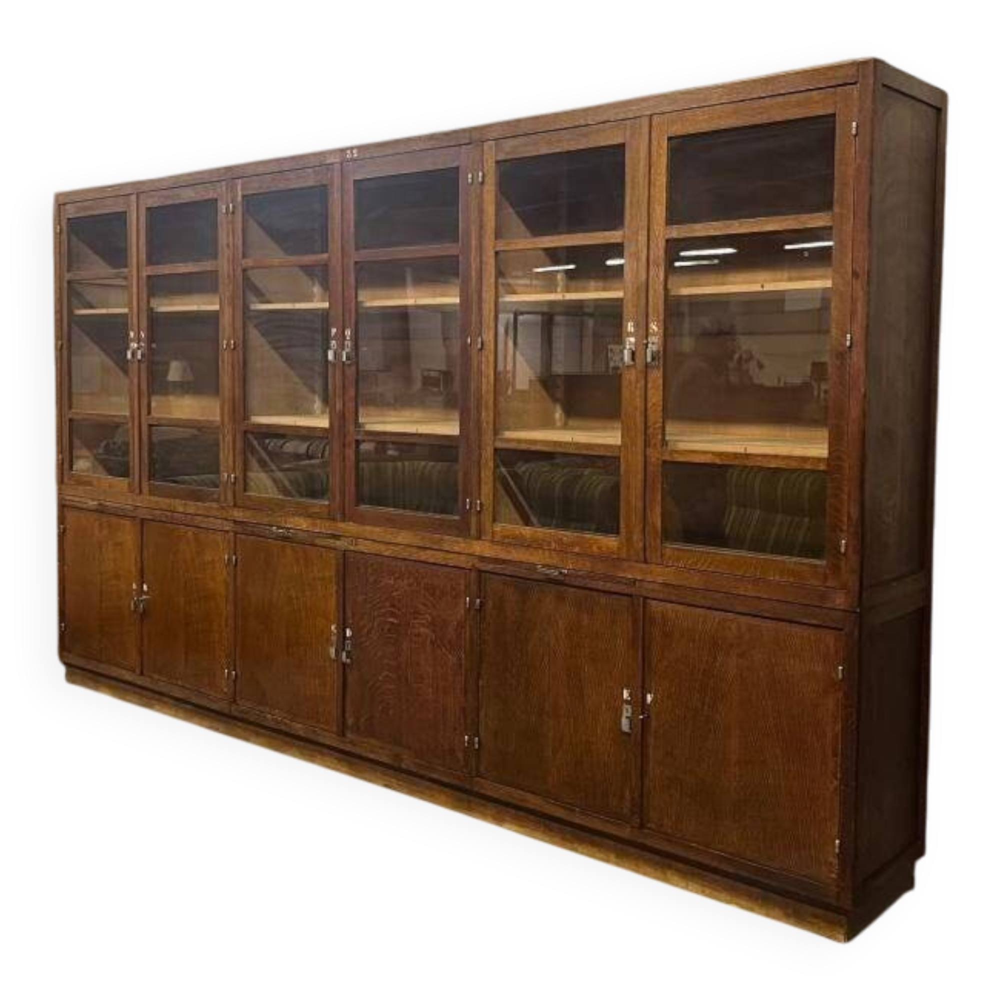 XL vintage industrial display cabinet / laboratory cabinet / cupboard