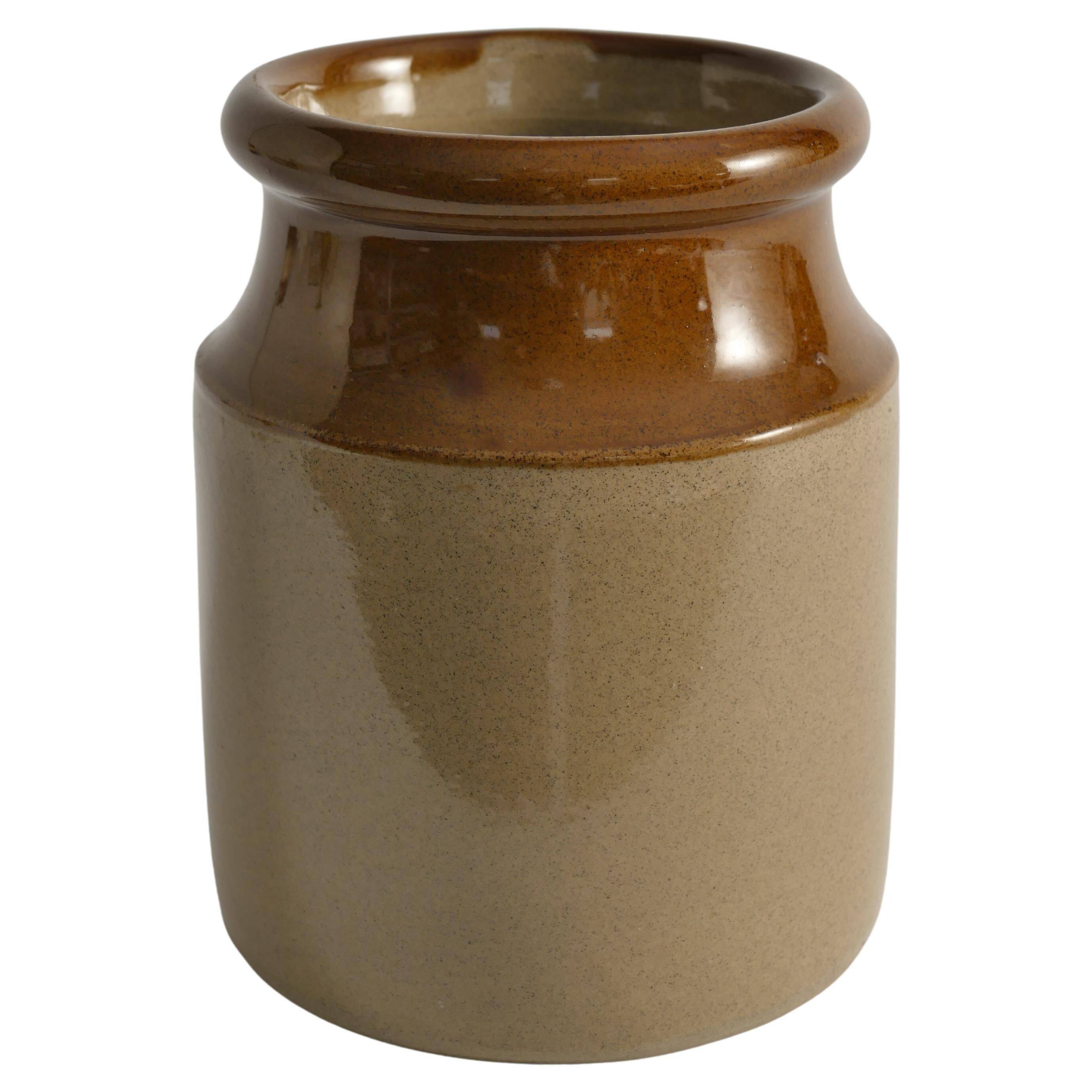 English Farmhouse Stoneware Jar by Moira, England, Late 20th Century
