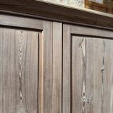 Large workshop wardrobe in pitch pine - Early 20th century