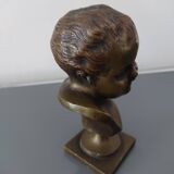 Buste enfant en bronze