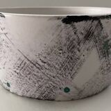 Small ceramic bowl, hand-painted, abstract pattern, 1950s-60s.