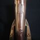 Pair of Jugendstil vases in copper and brass, German mark GBN