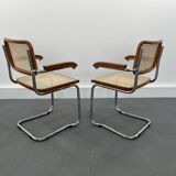 Vintage in style Cesca Chairs by Marcel Breuer, Italy, 1980s, Set of 2