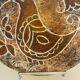 Enamelled ceramic plate, signed Bernard Buffat design from the 60s/70s