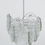 J.T. Kalmar Vienna Lustre Mid-Century in Glazed Glass, Austria, 1960s