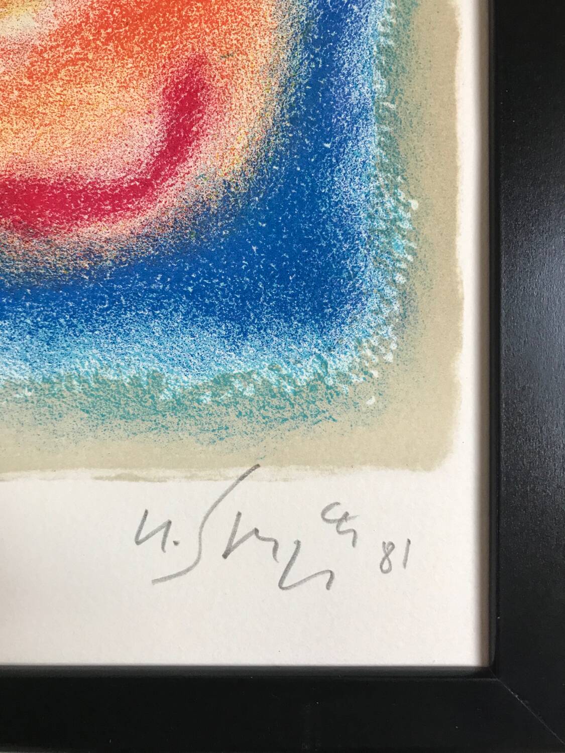 Gustave singier 1909-1984. composition, 1984. original lithograph.