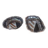 Lot de 2 plats creux inox