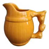 Pichet majolica jaune millésimé français