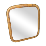 Bamboo-style mirror, 35x30cm