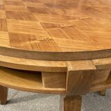 Art Deco pedestal table walnut 1950