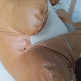 Kangaroo leather magazine rack, 1960s