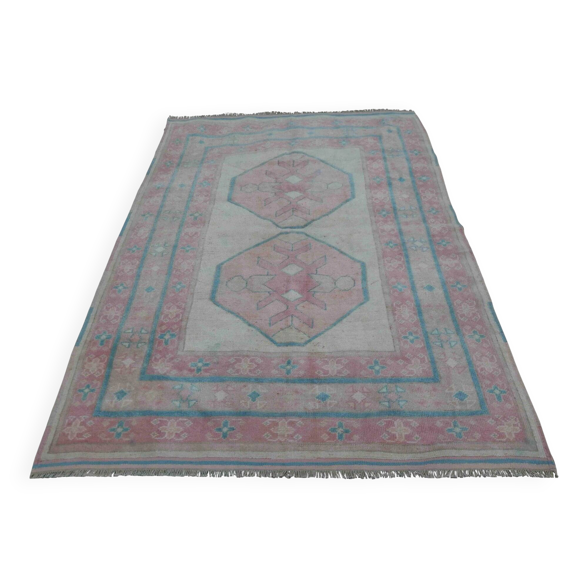 Vintage Turkish handmade rug 151x205 cm