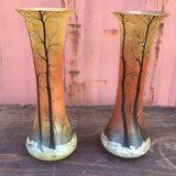 Paire de vases signés Legras