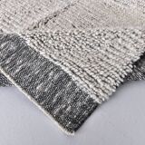 Tapis vintage moderne blanc et noir 7x10 206x297 cm