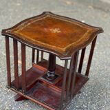 18th century rotating table bookcase on foot