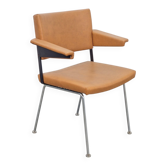 Chaise vintage modèle 1268 avec cadre tubulaire par André Cordemeyer / Dick Cordemeijer pour Gispen, années 1970.