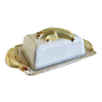 Beurrier en porcelaine