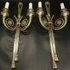 Paire de grandes appliques aux rubans style Louis XVI
