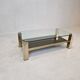 Belgo chrom coffee table 23kt gold plated, 1970's