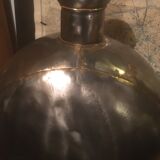 Pair of Radjasthan water bottles in polished metal