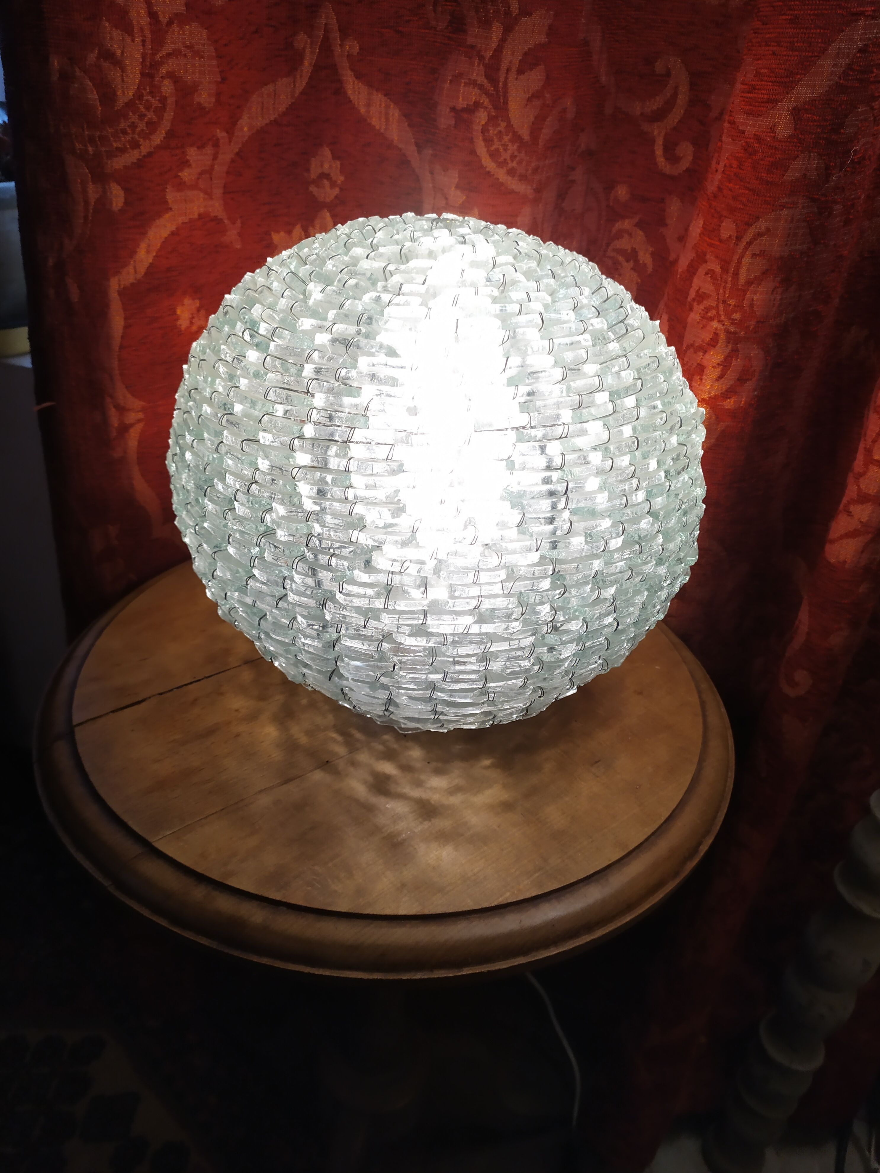 Vintage glass ball lamp