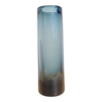 Vase verre fumé Danois Holmegaard vers 1960