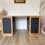 Large solid oak desk