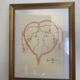 Numbered Jean Cocteau screen print