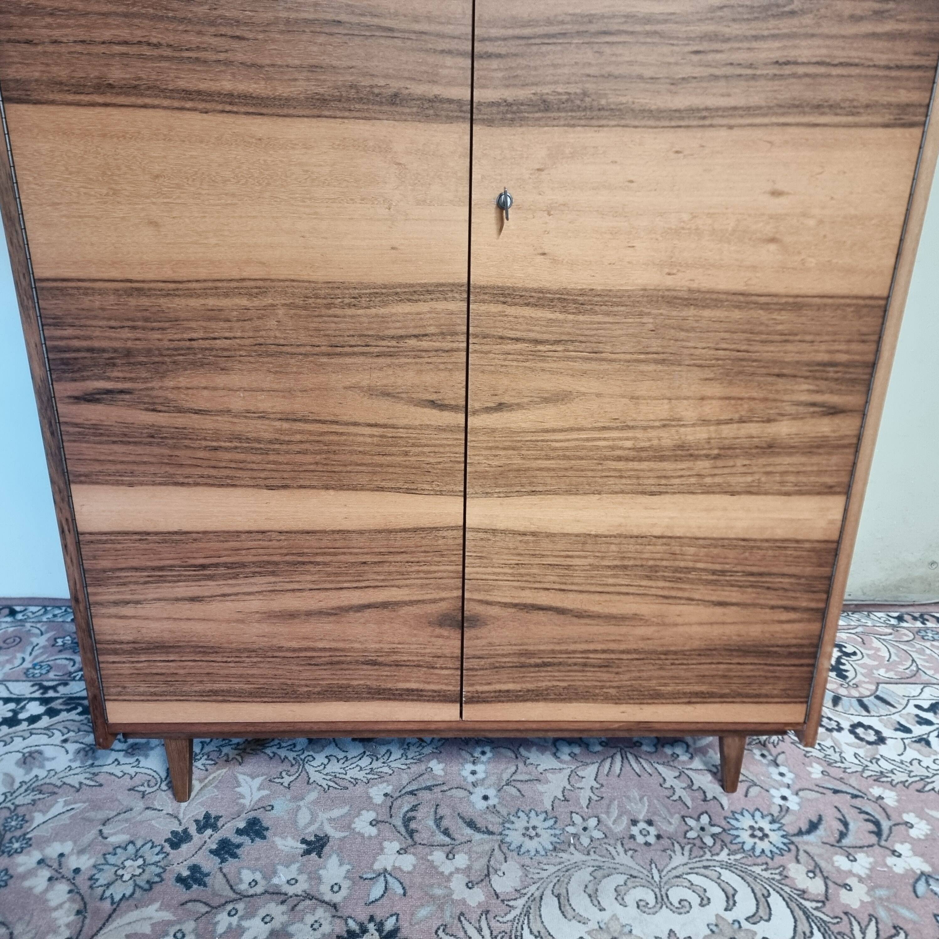 Vintage Wardrobe in Walnut, 1970s