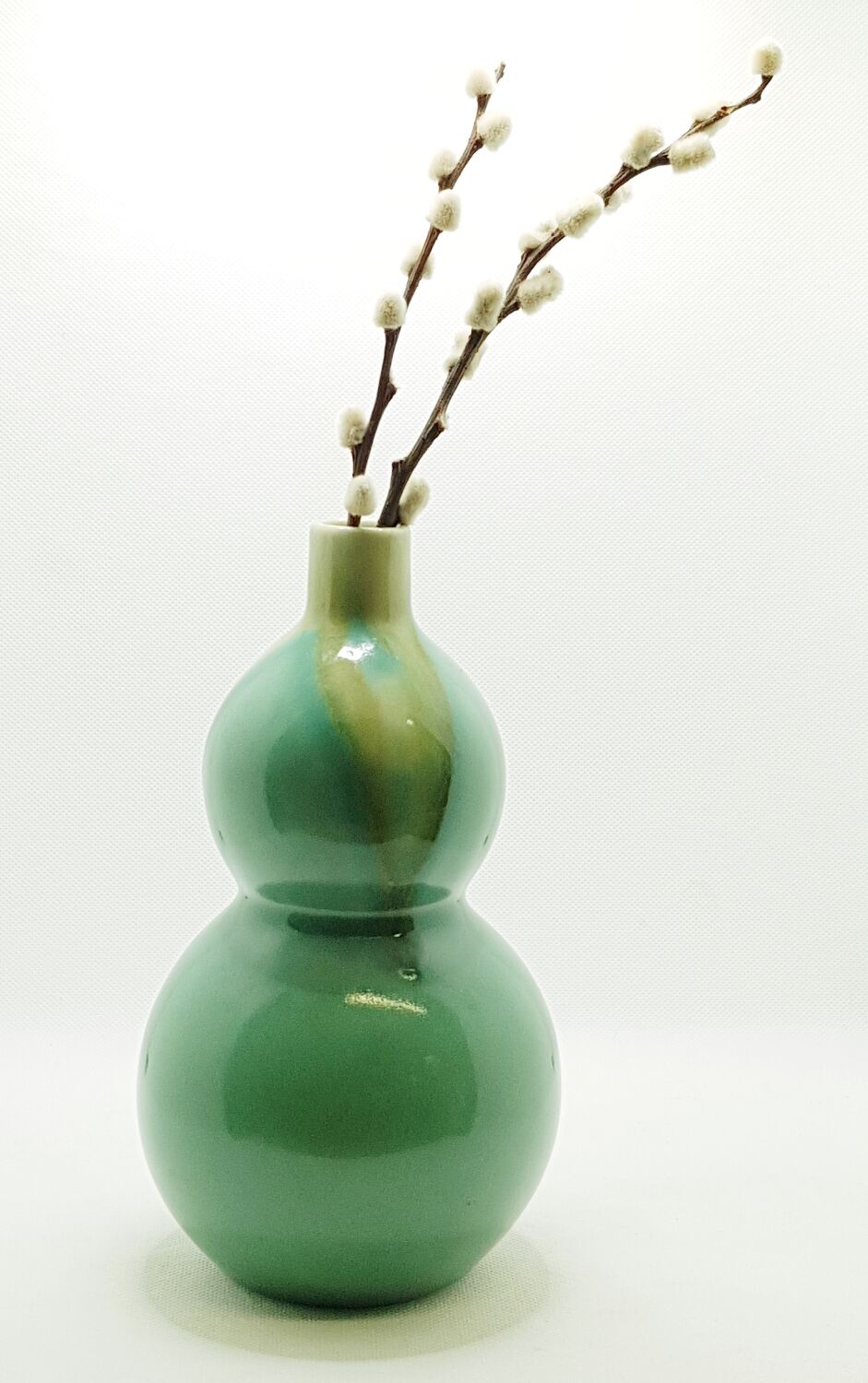 Flacon en céramique en forme de gourde