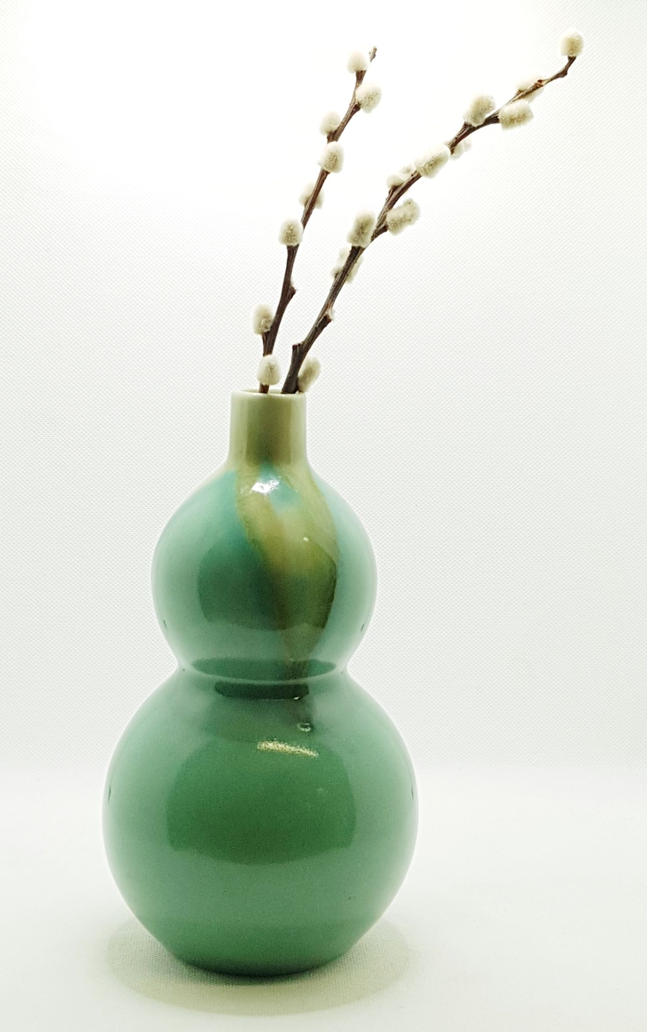 Flacon en céramique en forme de gourde