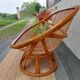 bamboo wood, rattan, vintage sofa