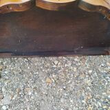 Commode ancienne style louis xv marqueterie plateau marbre