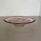 German 2,2kg Glass Bowl by Karl Wiedmann for WMF, 1960s Baushaus Art Deco