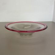 German 2,2kg Glass Bowl by Karl Wiedmann for WMF, 1960s Baushaus Art Deco