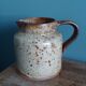 Stoneware pitcher from Puisaye, signed Jean-Pierre Prud’homme