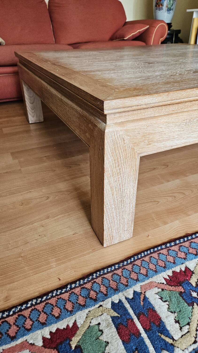 Wooden living room coffee table