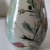 Stoneware pitcher with poppy decoration – Laurence Petit – Atelier de Prusly