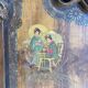 Pair of Art Nouveau cast iron headboards, Italy circa 1900