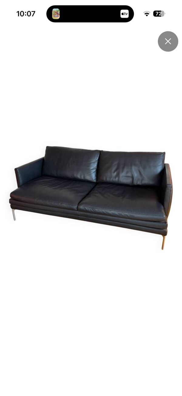 Canapé zanotta cuir noir