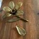 Cendrier fleur en laiton vintage