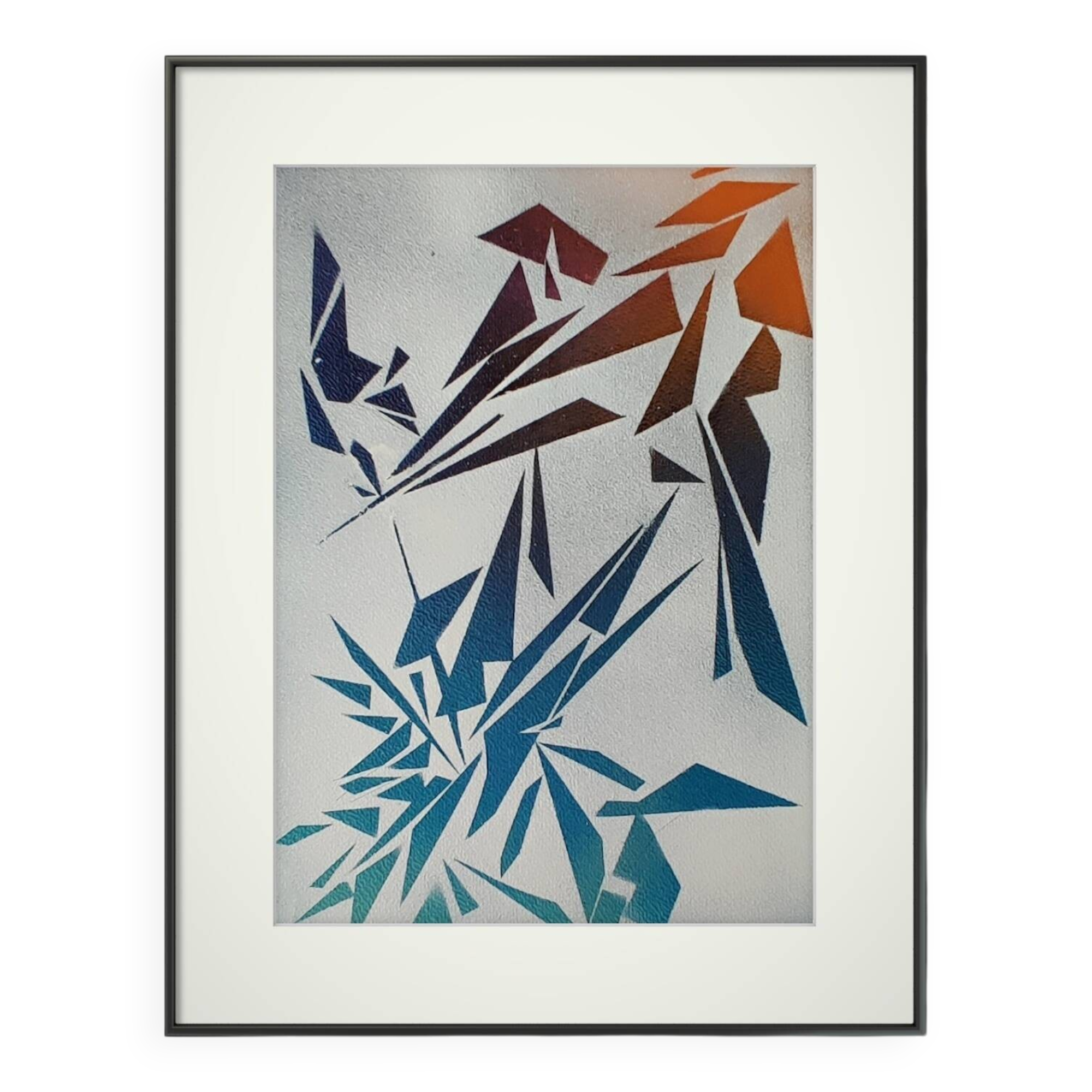 Peinture géométrique minimaliste