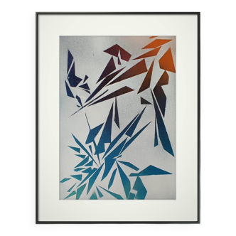 Minimalist geometric painting