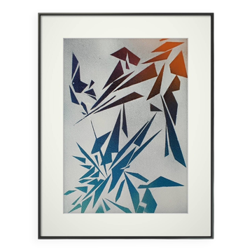 Minimalist geometric painting
