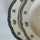 Assiette K&G Lunéville "Rouen Trèfle" circa 1880-1900