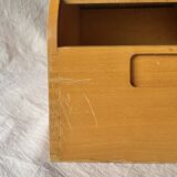 Old wooden filing box with shutter
