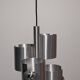 Space Age 7-light pipe chandelier, 1960s-70s